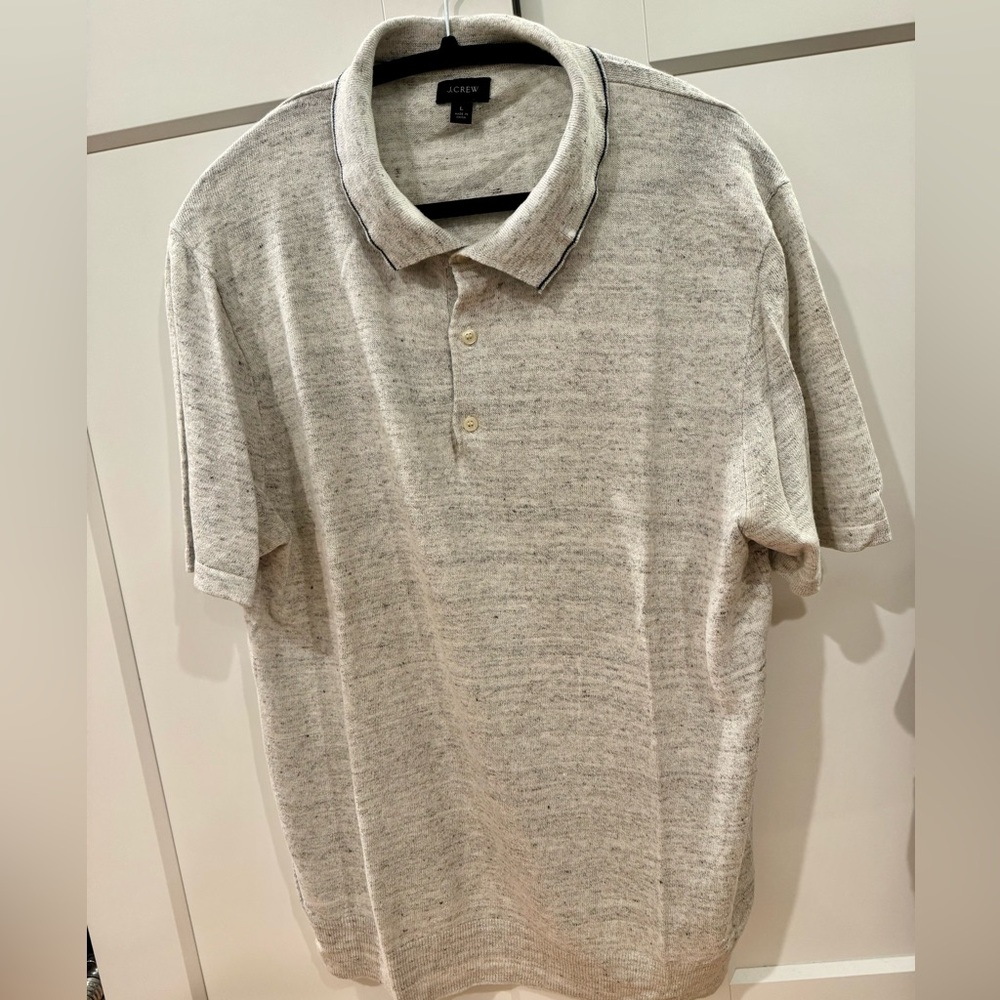J. Crew Light Gray Polo Shirt